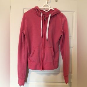 G21 pink hoodie. Size Medium - made tight